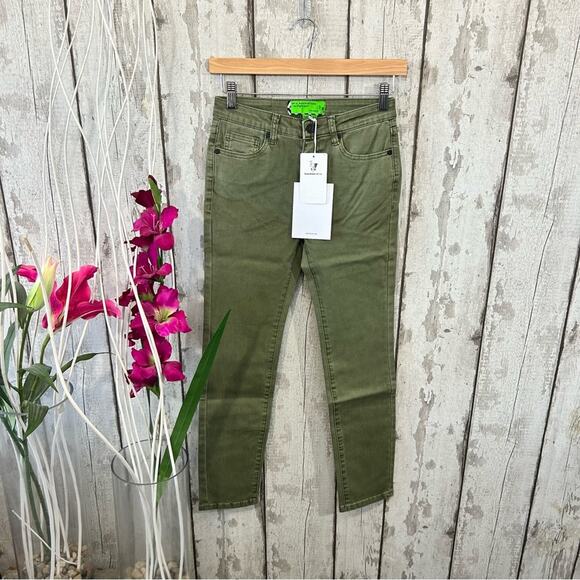 Free People x Sandrine Rose - NWT Army Skinny Jeans - Picture 2 of 12